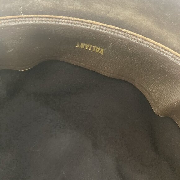 Vintage Richman Steins Fedora Hat Brown 7 3/8 Inch Velour Bow 11856 - Picture 12 of 14